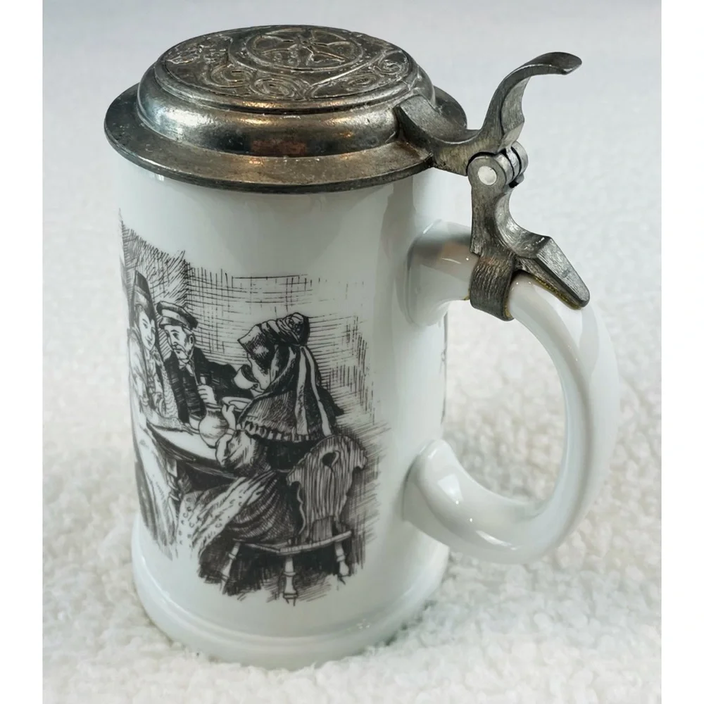 (VTG) German Beer Stein Lidded Mug